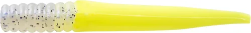 Miniatura 28 de Bobby Garland Slab Slay'R Señuelo de pesca de plástico suave para crappie, equipo de pesca y accesorios, 2 pulgadas, Chartreuse Silver Chartreuse