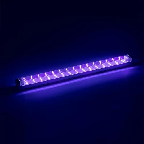 Miniatura 2 de THLIFURE Barra de luz negra UV USB DC 10 W 1 pie LED barra de luz negra tira de luces para dormitorio, pintura fluorescente, póster de fiesta, imán