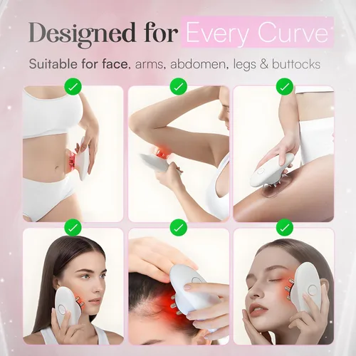 Miniatura 6 de Máquina 3 en 1 para Esculpir el Cuerpo – Masajeador Thermoslim de Celulitis con Ventosas y Terapia de Luz Roja para Vientre, Piel, Espalda, Cintura