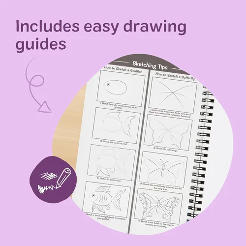 Miniatura 2 de Melissa & Doug Papel de dibujo, bloc de bocetos, paquete de 2 unidades para colorear, escribir o pintar (9 x 12 pulgadas), 50 hojas cada uno, bloc