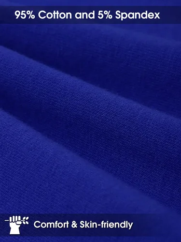 Miniatura 2 de Poroka Paquete de 6 camisetas de manga corta para bebés y niños pequeños, camisetas de algodón con cuello redondo para niños pequeños