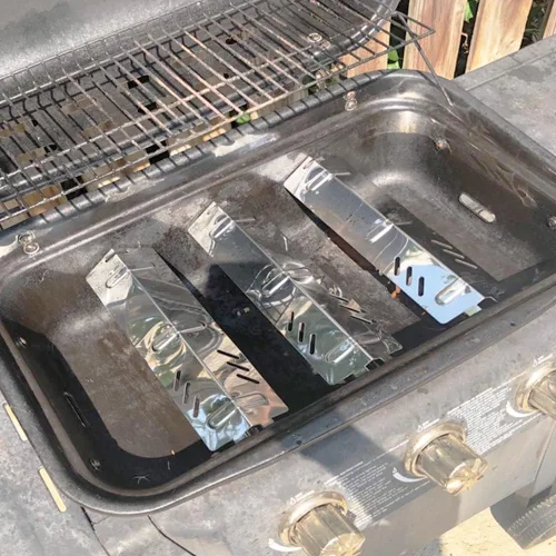 Miniatura 3 de P9156A (paquete de 3) Placa de calor de acero porcelana para parrilla de patio trasero BY13-101-001-11, BY14-101-001-01, GBC1429W, GBC1429W-C