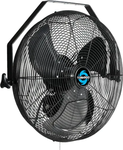 Tornado Ventilador de pared industrial de metal de alta velocidad IPX4 resistente al agua de 18 pulgadas para uso comercial, industrial y