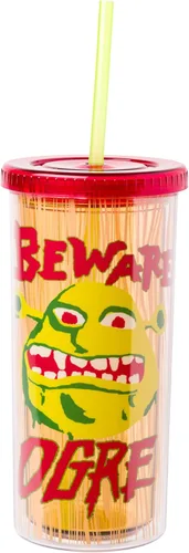 Miniatura 35 de Silver Buffalo Care Bears - Vaso alto de plástico iridiscente con diseño de estrellas arcoíris con tapa y pajilla, 20 onzas Care Bears iridiscentes