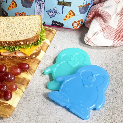 Miniatura 6 de Fit & Fresh Cool Coolers - Paquetes de hielo para loncheras de niños, paquetes delgados de hielo para bolsas de almuerzo, paquetes de hielo