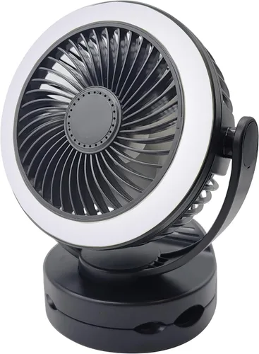Ventilador de refrigeración recargable para autocaravana, ventilador de escritorio portátil de 4 velocidades, diámetro: 5.5 pulgadas, ventilador