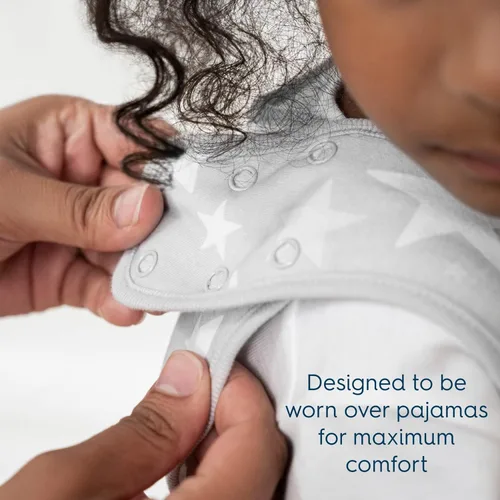 Miniatura 8 de HALO Saco de Dormir para Niños, Manta Portátil 100% Algodón, TOG 0.5, Gris, 2T