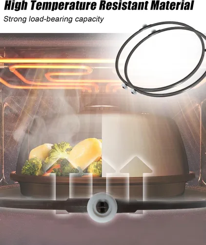 Miniatura 3 de Anillo de soporte giratorio de microondas para LG MVH1670ST LMV1680BB Horno de microondas electrónico Bandeja giratoria de vidrio, reemplaza