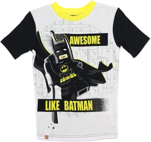 Miniatura 2 de LEGO Batman - Conjunto de pijama para niño, pijama de algodón de 4 piezas, talla para niños pequeños, talla 4 a 10