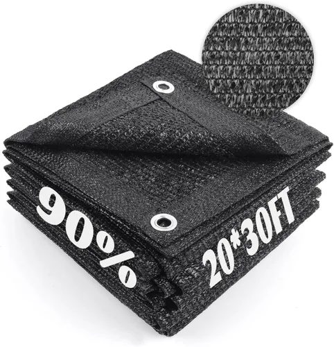 Miniatura 63 de Cool Area Lona de malla con ojales para cubierta de plantas, toldo de patio de 10 x 20 pies, para jardín, pérgola, invernadero, coche, granero, 55%