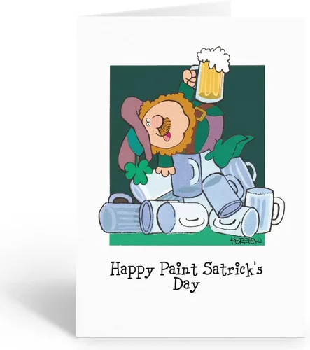 Miniatura 10 de Stonehouse Collection Tarjetas del Día de San Patricio - Beer Swim - 12 divertidas tarjetas y sobres del día de San Patricio - Hecho en Estados