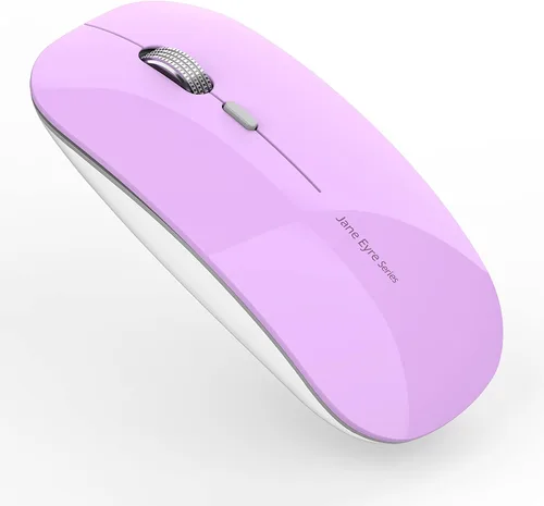 Miniatura 10 de Uciefy Q5 - Ratón inalámbrico recargable delgado, 2.4G, portátil, óptico, silencioso, ultrafino, ratón inalámbrico para computadora con receptor USB