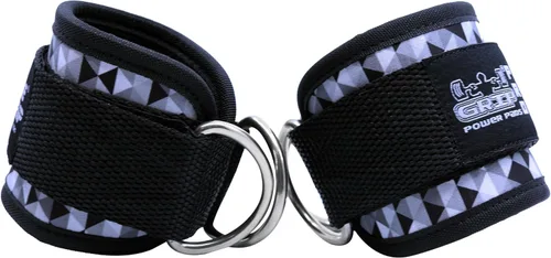 Miniatura 12 de Correas de tobillo para máquinas de cable con doble anillo en D, puños de neopreno premium ajustables para mejorar piernas, abdominales y glúteos