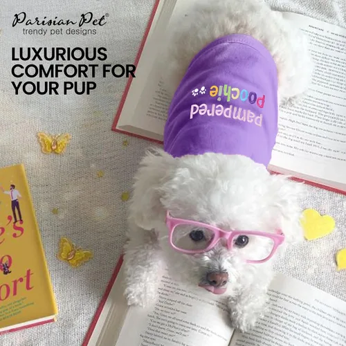 Miniatura 5 de Parisian Pet - Camiseta bordada para perros y gatos, con texto en inglés Bad to da Bone, XS