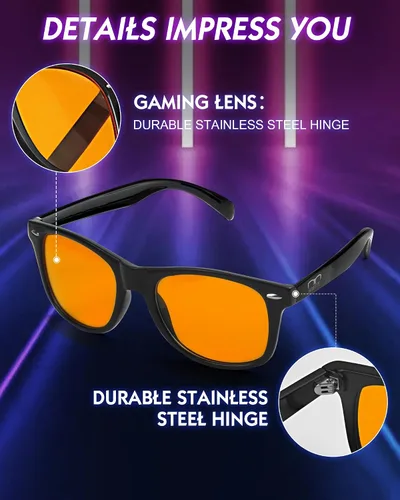 Miniatura 4 de Blue Light Blocking Glasses Gaming- Filtering Computer Gaming Screen/TV/Phone UV Blue Ray