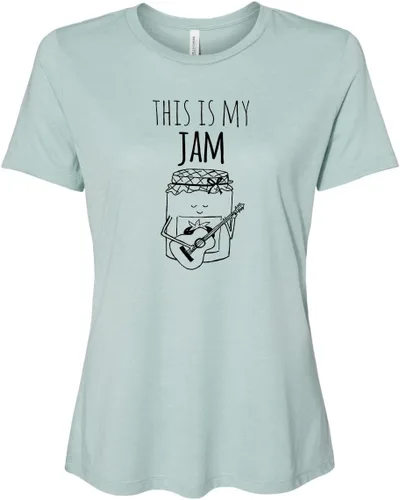 Miniatura 10 de Cute Women's Screen Printed Crew Neck Tee, Shirts With Sayings, Dusty Blue or Olive