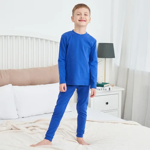 Miniatura 3 de Conjunto de ropa interior térmica para niños pequeños, pijamas largos para niños, 3-7 años