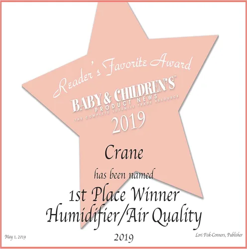 Miniatura 10 de Crane - Humidificador ultrasónico de vapor frío para guardería y habitación de niños, apagado automático 1 galón, filtro opcional, diseño juguetón