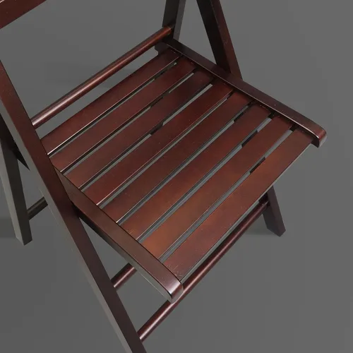 Miniatura 9 de Casual Home Juego de 2 sillas plegables de madera - Espresso