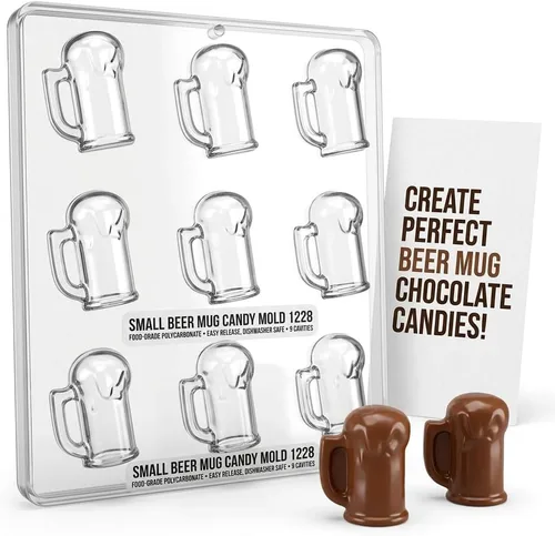Miniatura 4 de Taza de cerveza pequeño molde de caramelo de chocolate 1228