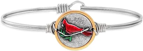 Miniatura 3 de Luca + Danni Red Cardinal Bangle Bracelet, Spiritual Jewelry Gift for Women, Girls, Wear as Single or for Stacking - Made in USA