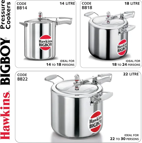 Miniatura 7 de Hawkins Bigboy - Olla a presión de aluminio, 22 litros
