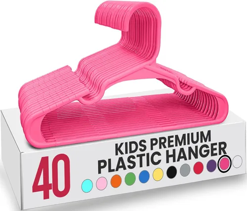 Miniatura 66 de Utopia Home Paquete de 20 Perchas para Niños - Perchas de Plástico para Bebé de 11.5 Pulgadas para Armario - Perchas para Niños para Ropa y Percha