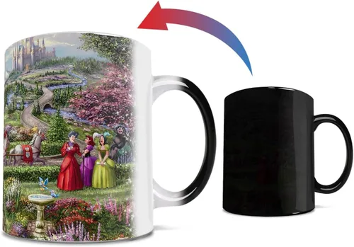 Miniatura 4 de Morphing Mugs Disney – Cenicienta Happily Ever After – Thomas Kinkade Studios – Una taza de cerámica que cambia de color de 11 onzas – Imagen