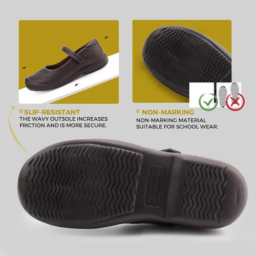 Miniatura 4 de firelli Mary Jane - Zapatos de uniforme escolar para niñas, cómodos zapatos de vestir para niñas