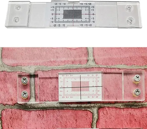 Miniatura 4 de Yuly Monitor de grietas de construcción de alta resistencia para mampostería de hormigón y estuco, medidor de grietas de medición de grietas