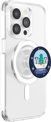Miniatura 3 de Disney 100 PopSockets MagSafe PopGrip de Mickey Minnie Chip Dale Pluto Christmas SnowGlobe para iPhone