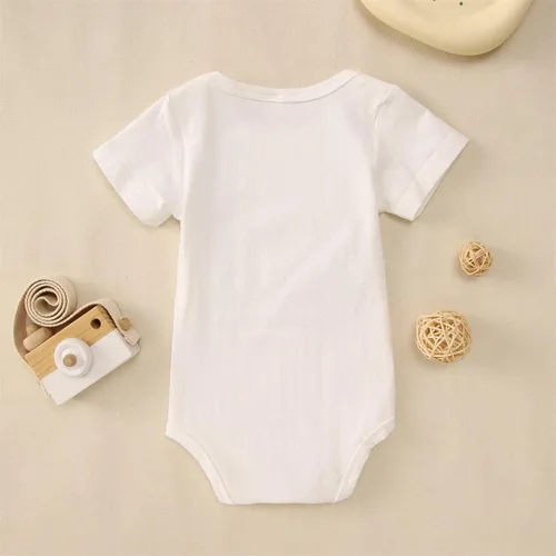 Miniatura 7 de Mameluco de manga corta para bebé recién nacido, con estampado de vaca sagrada, estampado I'm Cute Print, ropa de verano