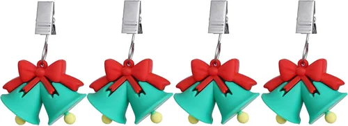 Miniatura 20 de TwoFish Home - Juego de 4 manteles de resina con diseño de flores amarillas para manteles y pesos, clips para manteles (flores de sol amarillas)