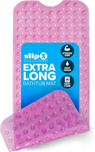 Miniatura 15 de SlipX Solutions - Alfombrilla extra larga y de agarre fuerte para bañera y ducha, para ancianos y niños, de 39 x 16 pulgadas, antideslizante