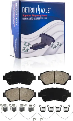 Miniatura 51 de Detroit Axle - Pastillas de freno traseras para Mercedes-Benz C230 C240 C280 C320 C350 CLK320 CLK350 CLK430 E300 E320 E420 E430 SLK350, pastillas