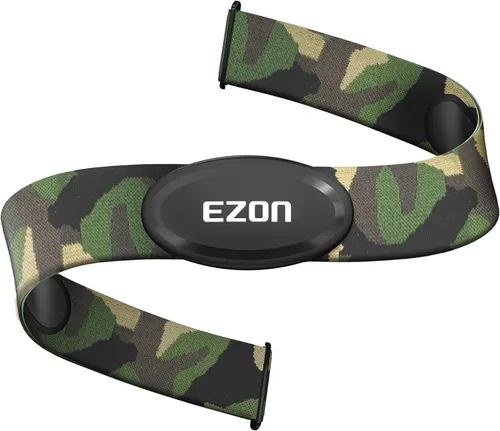 C009Pro Heart Rate Monitor Chest Strap with BLE 5.1& ANT+,HR Monitor Chest Sensor,Up to 400H Battery Life,Sitable for Running Cycling Gym,Compatible