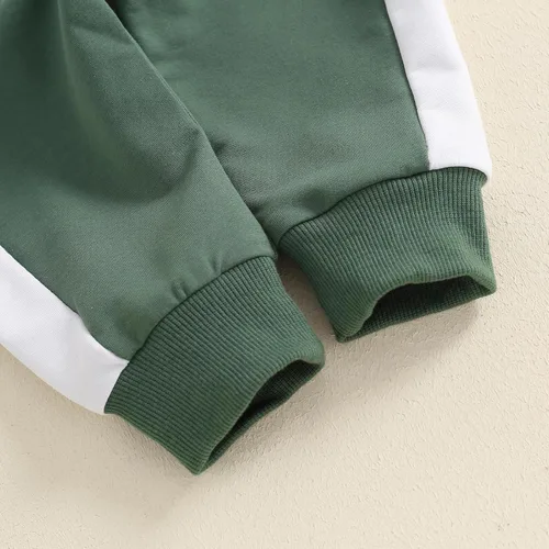 Miniatura 25 de Conjunto de sudadera de manga larga con cuello redondo y pantalones deportivos para bebés, ropa de invierno para bebé