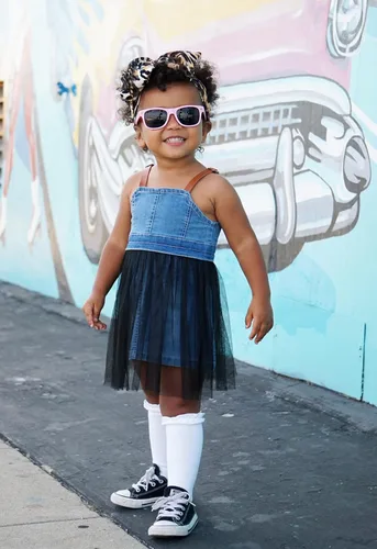 Miniatura 3 de Jefferies Socks Vestido de algodón con volantes hasta la rodilla para niñas, paquete de 2 pares