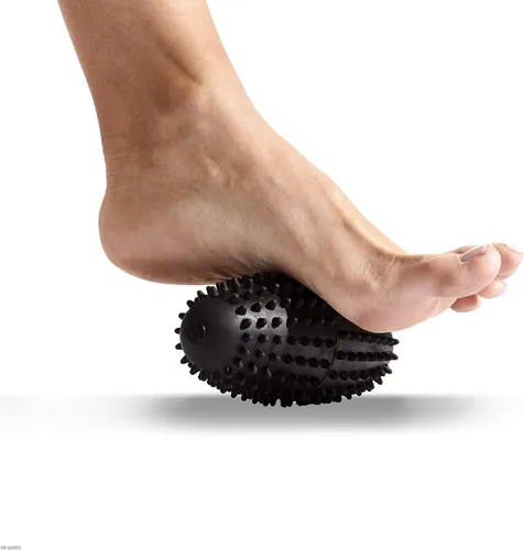 Miniatura 3 de Gaiam Restore Rodillo vibratorio para pies, terapia de masaje por vibración, bola masajeador ergonómica texturizada para fascitis plantar, dolor
