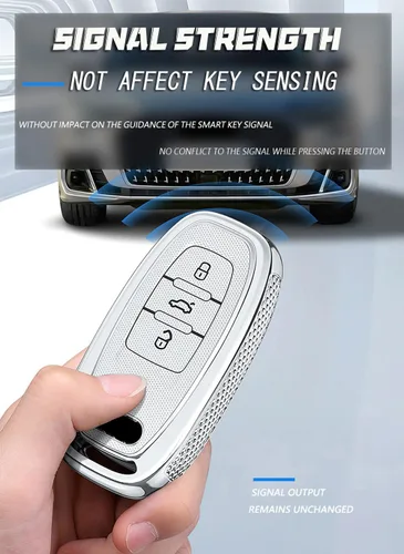 Miniatura 4 de SANRILY Funda para llave Audi 2022, Negro (a)