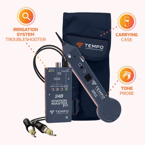 Miniatura 9 de TEMPO Station Master Pro Localizador de Válvulas de Rociadores Activa Solenoides, Hace Vibrar Solenoides, Envía Tono, Localiza Cajas de Válvulas