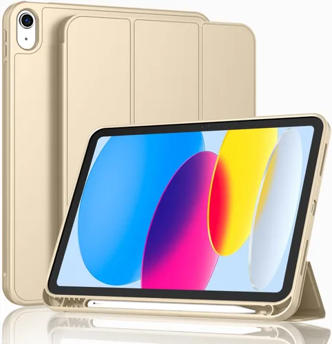 Miniatura 19 de ToaPoia - Funda para iPad (A16) de 11 pulgadas 2025/iPad 10.ª generación de 10.9 pulgadas 2022, cubierta protectora delgada con soporte triple