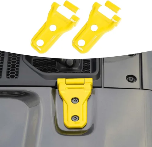Miniatura 8 de RT-TCZ Kit de decoración exterior para bisagra de capó para Jeep Wrangler JL JLU y Gladiator JT 2018-2023, azul