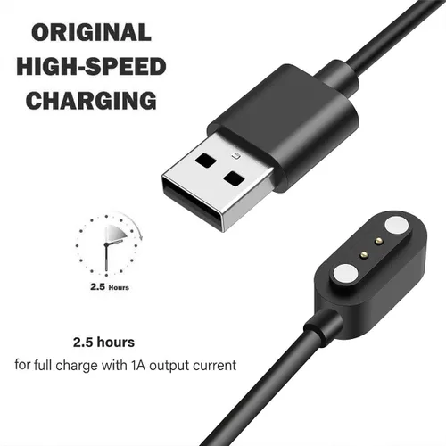 Miniatura 4 de Cargadores de 2 pines para cable de reloj inteligente JYouPro, paquete de 2 [modelo A + modelo B, solo un ajuste] Cable de carga USB magnético