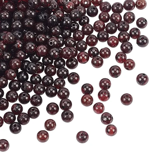 Miniatura 28 de OLYCRAFT 88-98pcspcs - Cuentas de amatista natural de 7.8 a 0.354 in, cuentas de energía redondas sueltas para hacer pulseras, collares, joyas