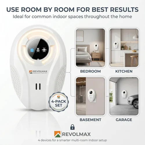 Miniatura 5 de ZRM-27, repelente ultrasónico de control de plagas, electrónico y ultrasonido, repelente de enchufe para interiores, deshazte de roedores, ratones