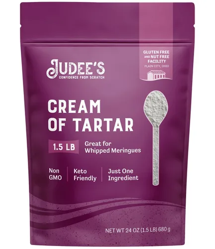 Miniatura 9 de Judee's Gluten Free Cream of Tartar - Estabilizador para hornear y crema de tártaro para hornear, sin gluten y sin OMG, apto para dieta cetogénica