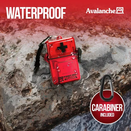 Miniatura 3 de Avalanche Mini botiquín de primeros auxilios, 30 piezas de suministros de emergencia en estuche impermeable para el hogar, coche, viajes, deportes