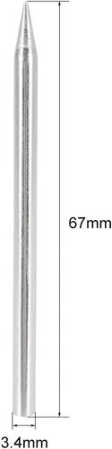 Miniatura 2 de uxcell 0.134x2.638 in sin plomo punta de soldadura de repuesto de punta cónica de soldadura equipo de soldadura para soldadura plata 30W 2pcs