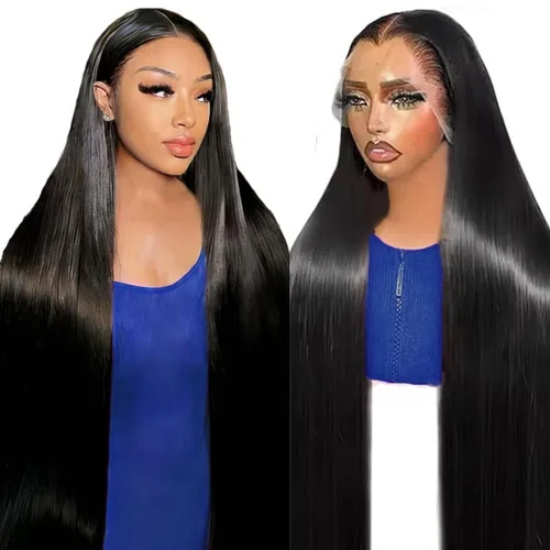 Miniatura 16 de Peluca de encaje frontal de cabello humano ondulada tipo body wave de 13x6. Peluca de cabello humano predepilada con cabello de bebé. Peluca
